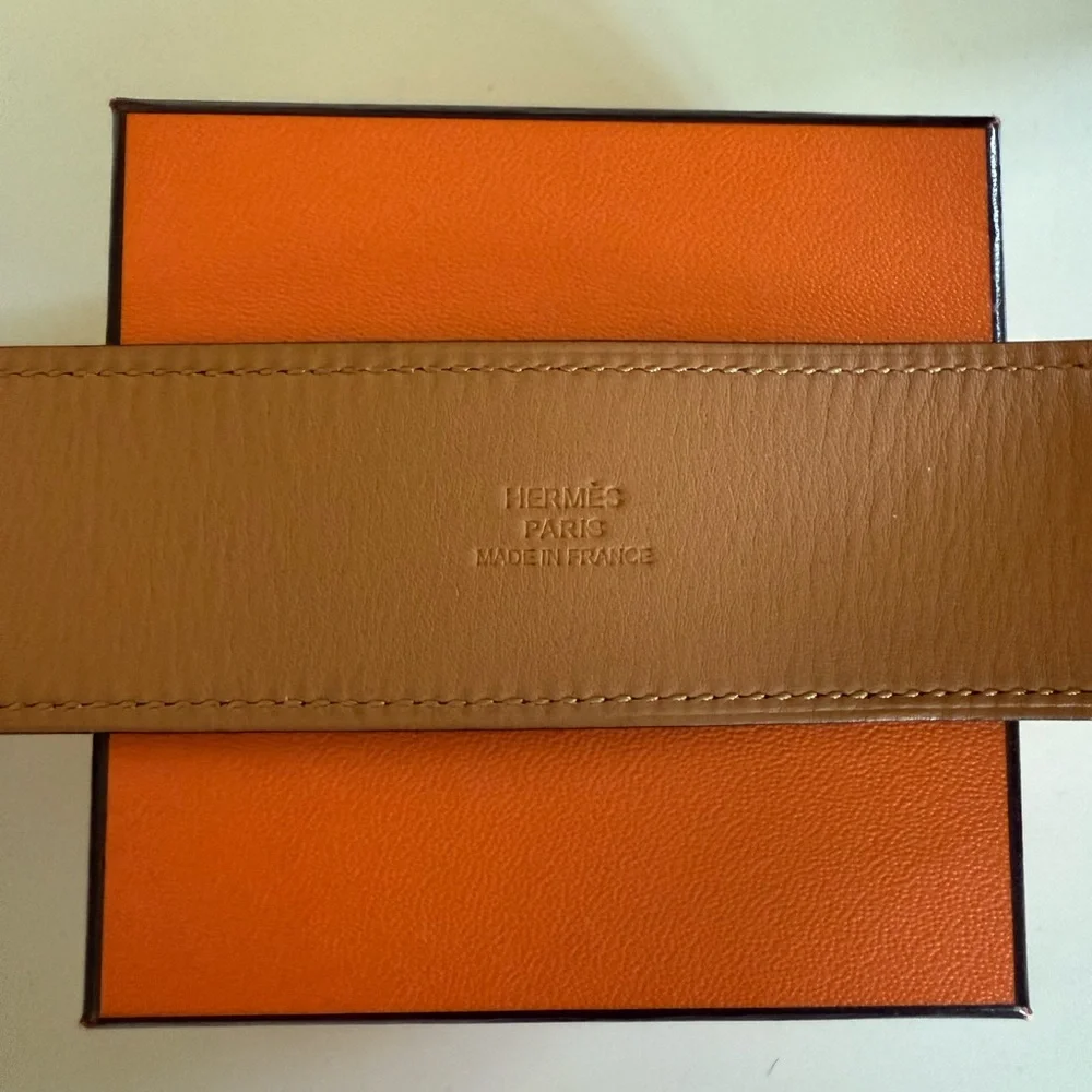 100% Authentic Hermes Kelly Dog Bracelet Black Gold Hardware Box & Dust Bag